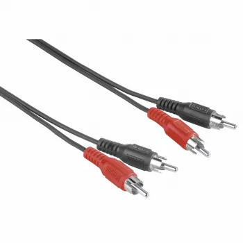 Hama 00205087 garso kabelis 5 m 2 x RCA juodas