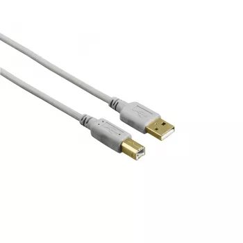 Hama 00200903 USB kabelis USB 2.0 1,5 m USB A USB B Pilka