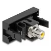 DeLOCK Easy 45 lizdas RCA juoda geltona Moteris Moteris