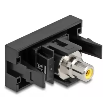 DeLOCK Easy 45 lizdas RCA juoda geltona Moteris Moteris