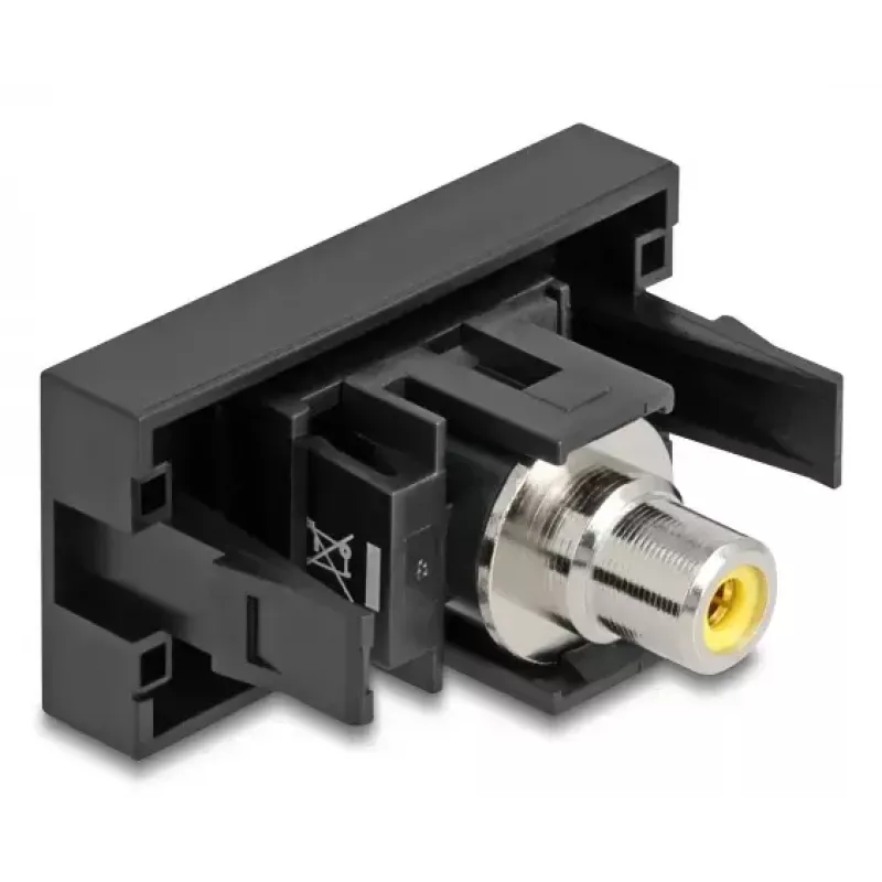 DeLOCK Easy 45 lizdas RCA juoda geltona Moteris Moteris