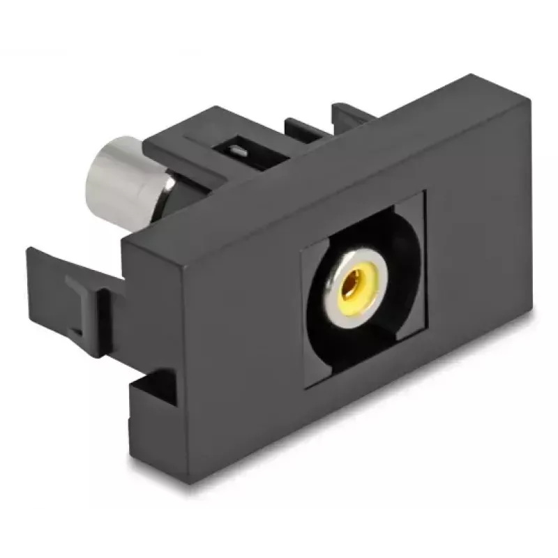 DeLOCK Easy 45 lizdas RCA juoda geltona Moteris Moteris