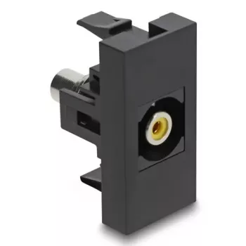 DeLOCK Easy 45 lizdas RCA juoda geltona Moteris Moteris