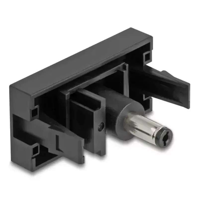 DeLOCK Easy 45 nuolatinės srovės lizdas juodas Moteriškas Vyriškas 45mm
