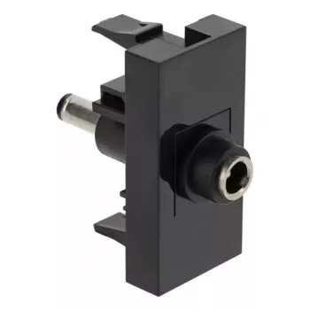 DeLOCK Easy 45 nuolatinės srovės lizdas juodas Moteriškas Vyriškas 45mm
