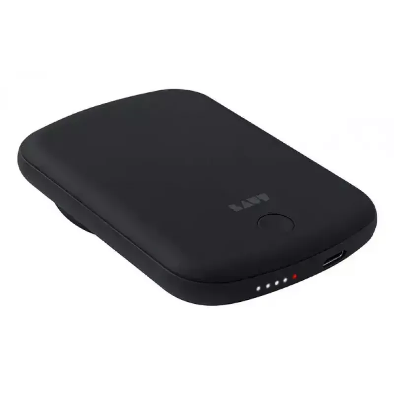 Power Bank LAUT PW02 5000 mAh belaidžiu įkrovimu juoda