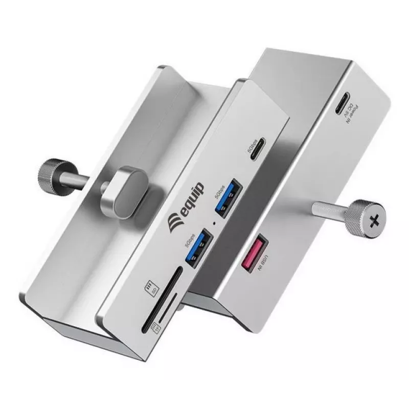 Equip 128968 USB 3.2 Gen 1 (3.1 Gen 1) Type-A 5000 Mbit/s aliuminio USB šakotuvas