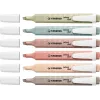 Marker STABILO swing cool NatureCOLORS 6 vnt. kaltinis antgalis įvairiaspalvis