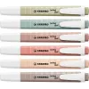 Marker STABILO swing cool NatureCOLORS 6 vnt. kaltinis antgalis įvairiaspalvis