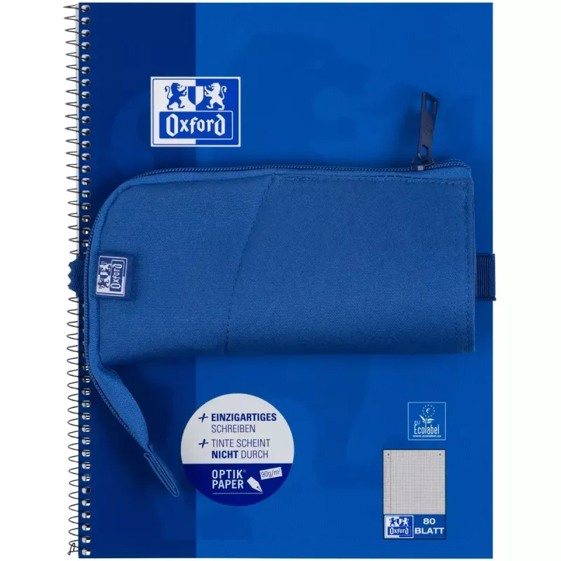 Minkštas penalas Oxford 400183529 Mėlynas 220x70x90 mm