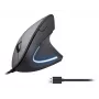 Equip 245118 vertikali ergonominė pelė, dešinei rankai, USB-A, optinė, 3200 DPI
