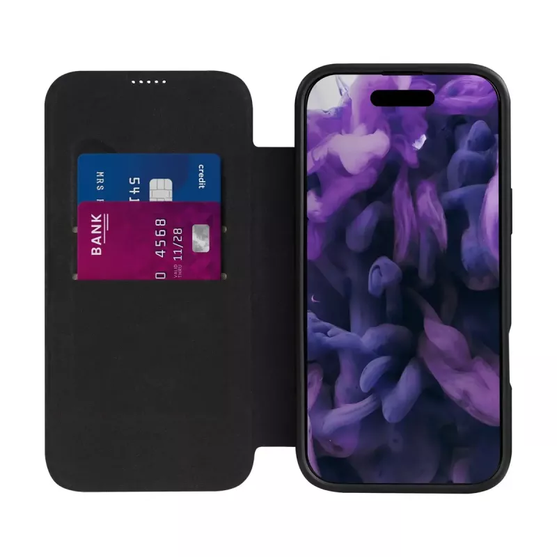Folio dėklas LAUT MAGFOLIO iPhone 17 16 cm Juodas