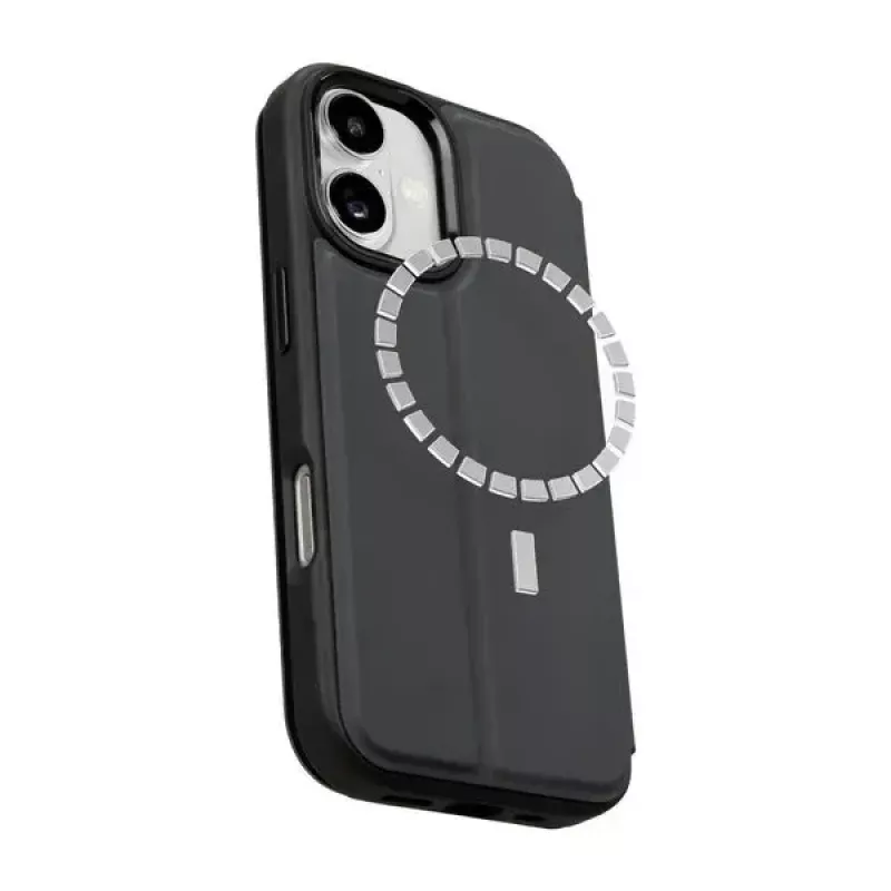 Folio dėklas LAUT MAGFOLIO iPhone 17 16 cm Juodas