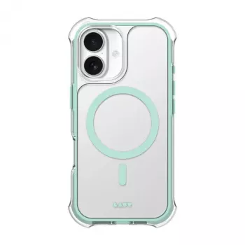 LAUT AERO PROTECT dėklas iPhone 17, mėtų permatomas