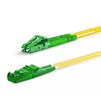 Šviesolaidinis jungiamasis laidas EQUIP E2000/APC – LC/APC 20 m vienmodis Duplex OS2 geltonas