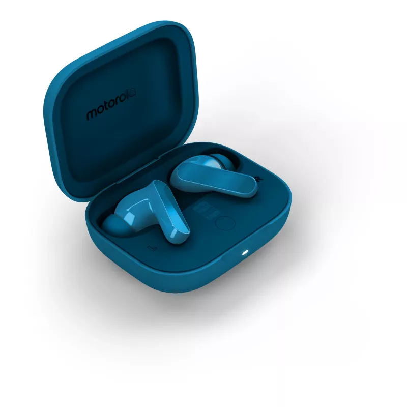 Motorola Moto Buds Bass belaidės ausinės TWS mėlynos