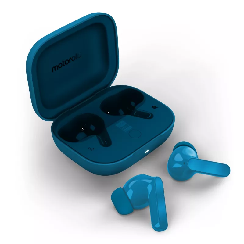Motorola Moto Buds Bass belaidės ausinės TWS mėlynos