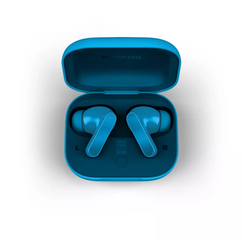 Motorola Moto Buds Bass belaidės ausinės TWS mėlynos