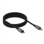 VISION Lightning–USB-C magnetinis kabelis TC 1MLTGMAG/BL – 1 m, 27 W, 5 A, juodas