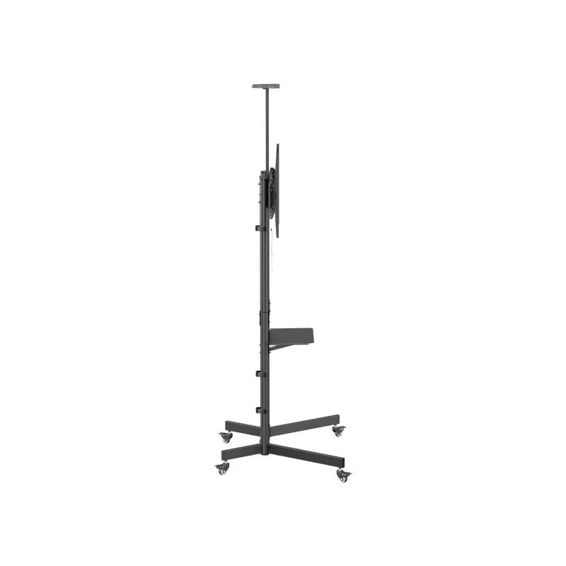 TV vežimėlis EQUIP 37–70 col. Economy, 70 kg, VESA 100x100–600x400, aukštis 1337–1430 mm, pakreipimas -10°–5°, juodas