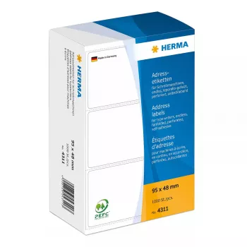 Adresų etiketės rašomosioms mašinėlėms HERMA 4311