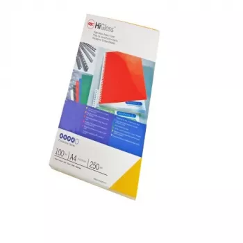 GBC Binding Covers HiGloss A4 250gsm raudoni blizgūs viršeliai