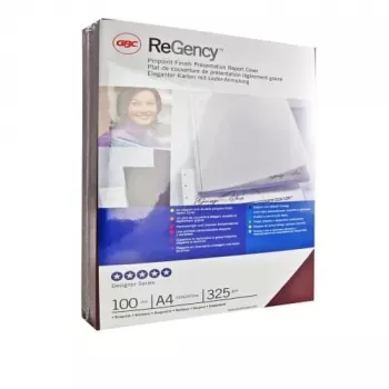 GBC Binding Covers Regency A4 viršeliai, A4, oda, kartonas, juoda, 211 mm, 299 mm, 45 mm