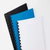 GBC viršelis įrišimui A5 Leather Grain 250gsm, A5, kartonas, baltas, 100 vnt.