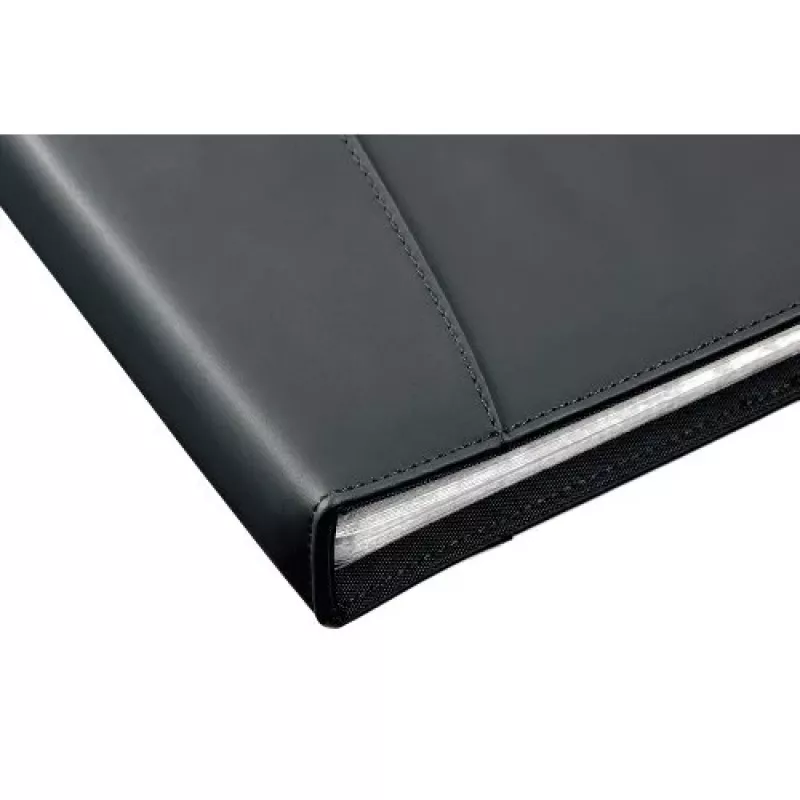 Rexel Soft Touch Smooth A4 aplankalas su 36 kišenėmis, juodas