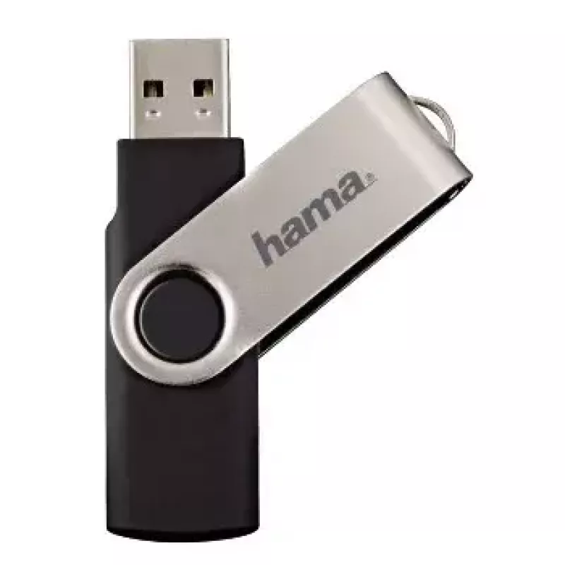 Hama 8GB Rotate USB atmintukas USB Type-A 2.0 juodas, sidabrinis