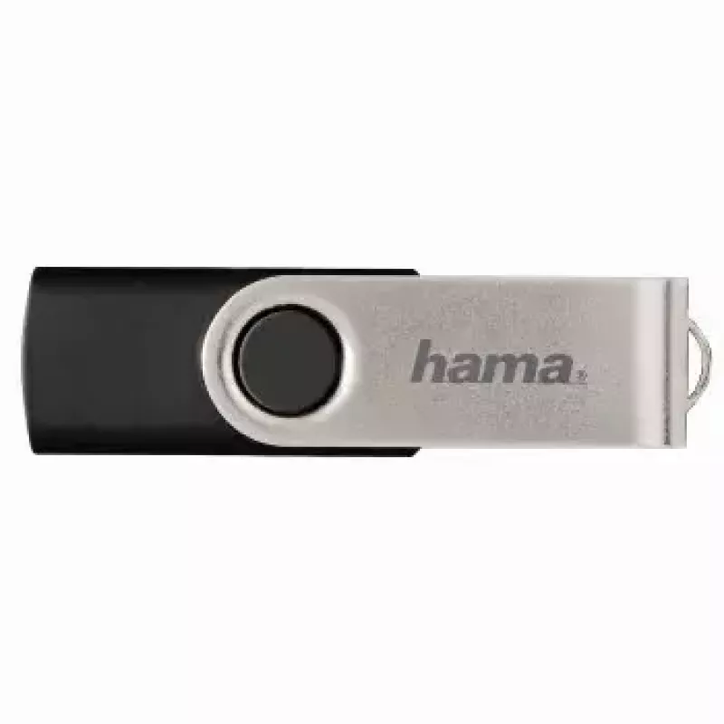 Hama 8GB Rotate USB atmintukas USB Type-A 2.0 juodas, sidabrinis