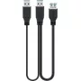 USB laidas Goobay 3.0 0,3 m USB 3.2 Gen 1 2x USB A juodas