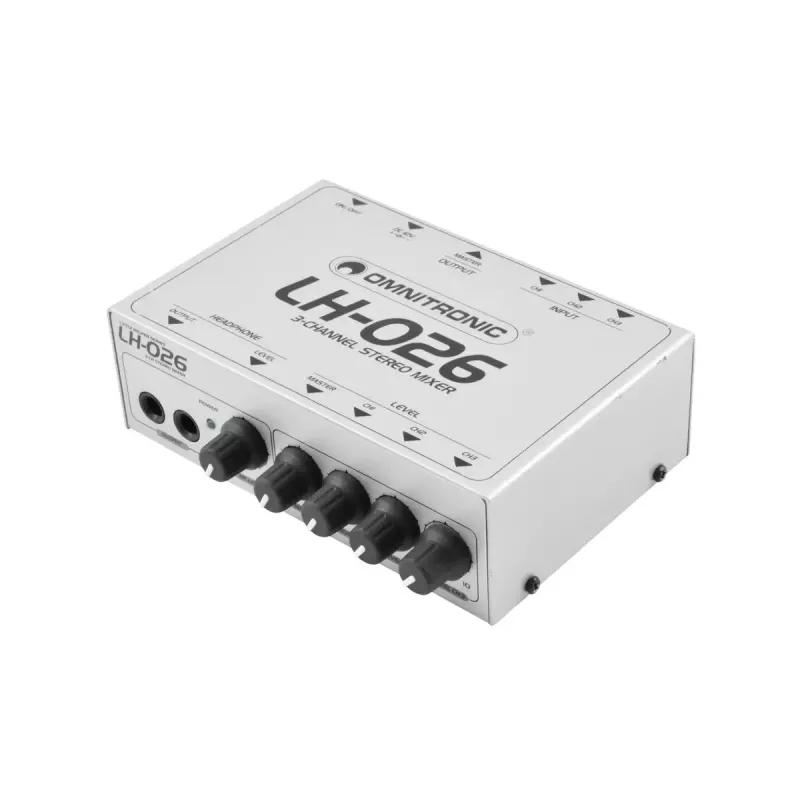 Audio maišytuvas Omnitronic 10355026 3 kanalai 20–20000 Hz Baltas