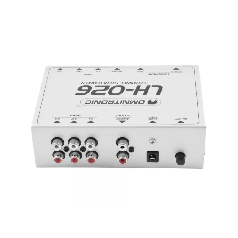 Audio maišytuvas Omnitronic 10355026 3 kanalai 20–20000 Hz Baltas