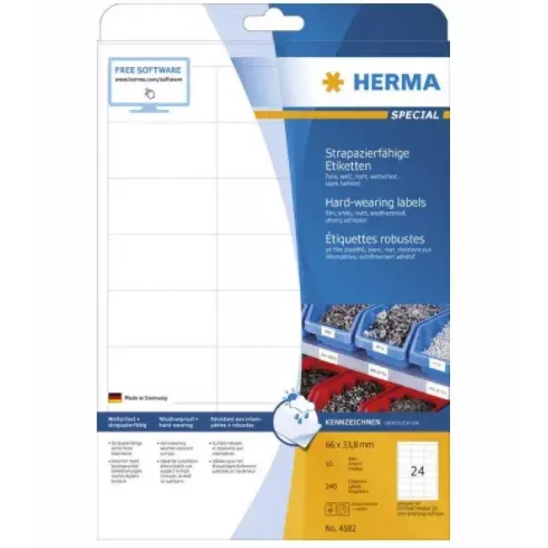 Lipni etiketė spausdintuvui HERMA 4582