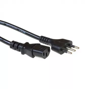 Maitinimo laidas ACT Powercord itališkas kištukas - C13 juodas 2,5 m