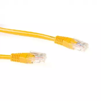 ACT geltonas 3 m U/UTP CAT6A patch kabelis su RJ45 jungtimis