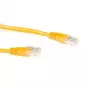 ACT geltonas 3 m U/UTP CAT6A patch kabelis su RJ45 jungtimis
