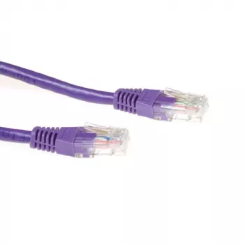ACT Purple 7 metrų U/UTP CAT6A jungiamasis kabelis su RJ45 jungtimis