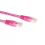 ACT Pink 7 metrų U/UTP CAT6A jungiamasis laidas su RJ45 jungtimis