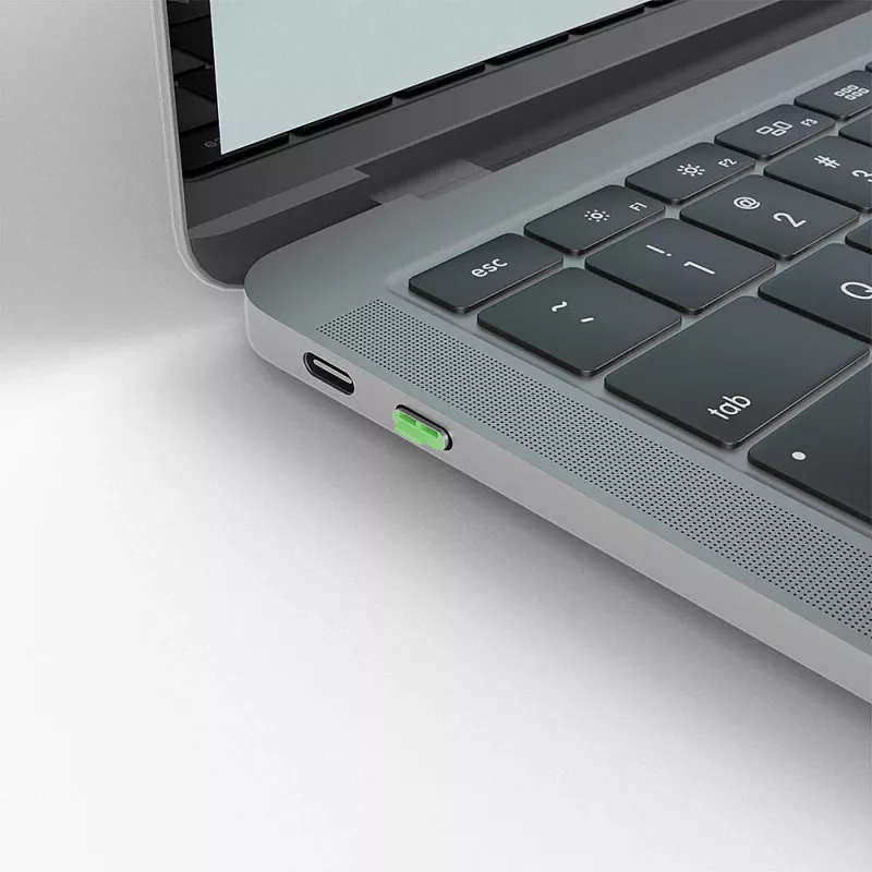Lindy USB Type C prievadų blokatoriai (be rakto) – 10 vnt., žali