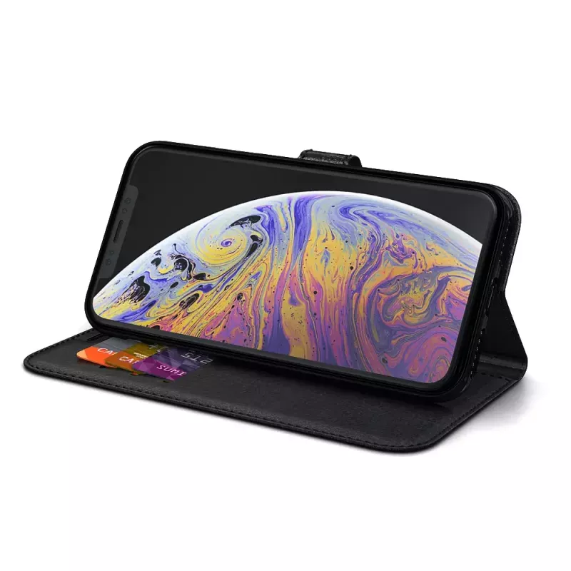 Dėklas-piniginė BeHello BEHWAL00179, skirtas iPhone Xs Max 6,5 colio, juoda