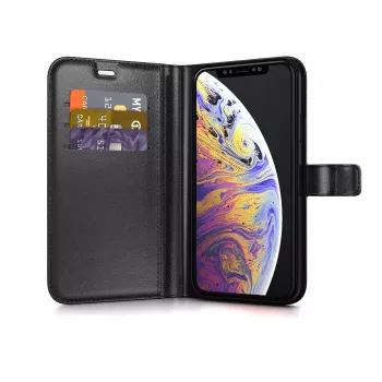 Dėklas-piniginė BeHello BEHWAL00179, skirtas iPhone Xs Max 6,5 colio, juoda