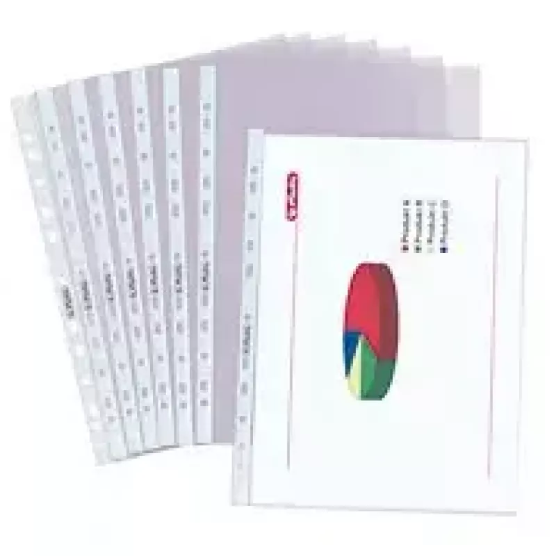Skaidrūs dokumentų įdėklai Herlitz 05850508 A4 (50 vnt.)