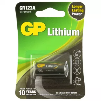 Vienkartinė ličio baterija GP Batteries 070CR123AEC1