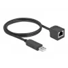USB 2.0 į RS-232 RJ45 laidas DeLOCK 64164 1 m juodas
