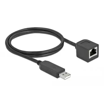 USB 2.0 į RS-232 RJ45 laidas DeLOCK 64164 1 m juodas