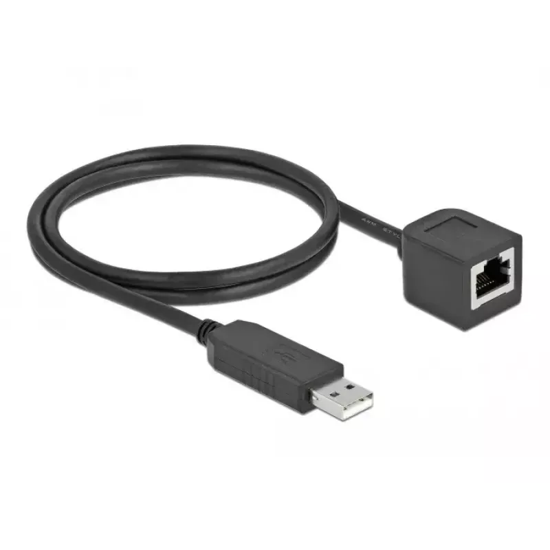 USB 2.0 į RS-232 RJ45 laidas DeLOCK 64164 1 m juodas