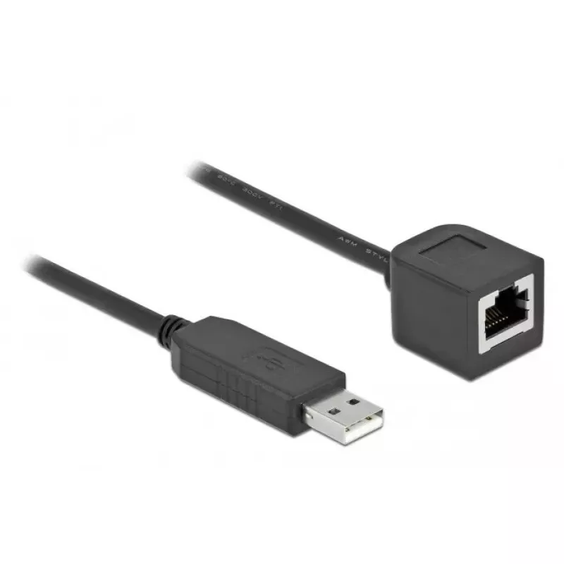 USB 2.0 į RS-232 RJ45 laidas DeLOCK 64164 1 m juodas