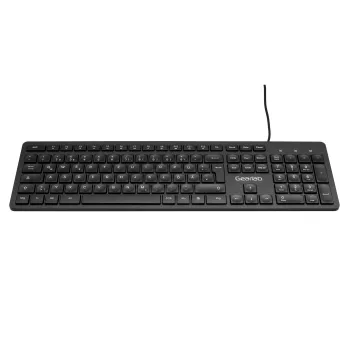eSTUFF GLB211402 klaviatūra, biuro, USB, QWERTZ, vokiškas išdėstymas, juoda